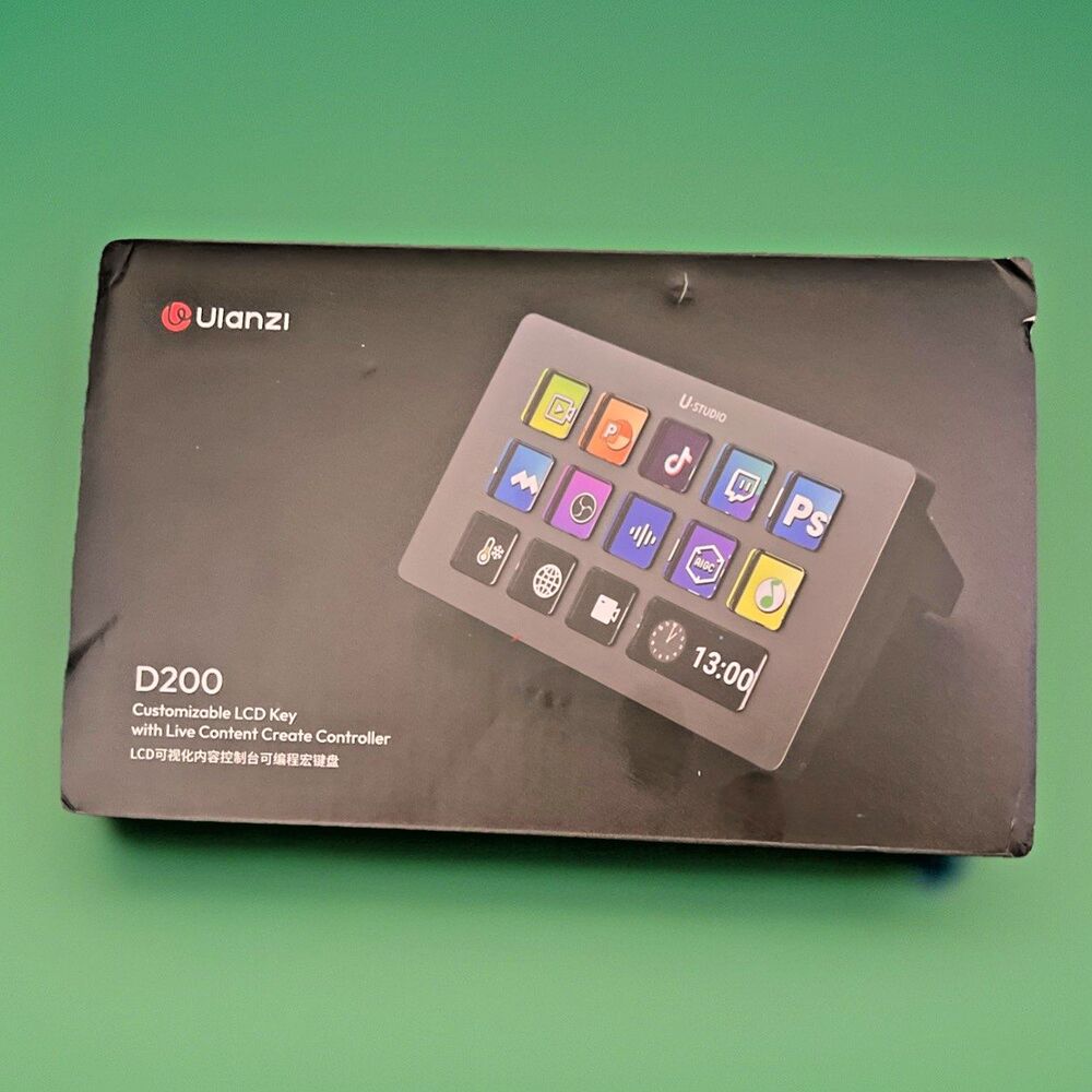 ULANZI D200 Customizable LCD Key w/ Live Content Create Controller
